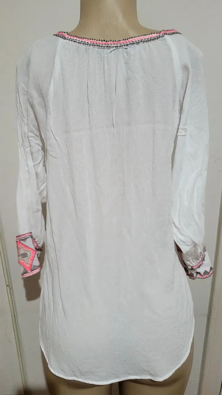 Bata da Zara, de viscose com seda importada g - Foto 2