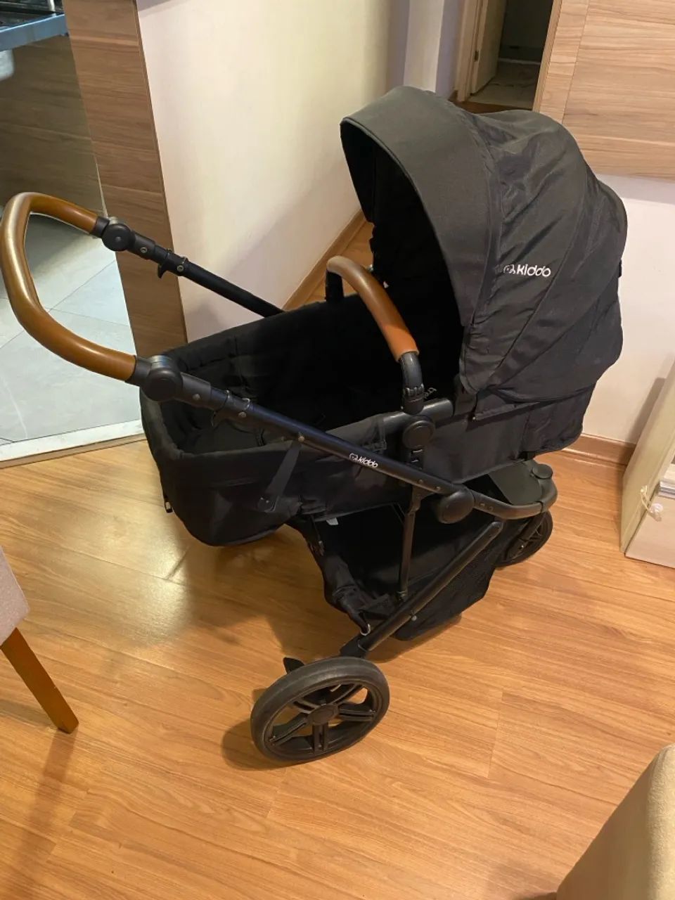 Carrinho de Bebê 3 em 1 kiddo Trek- com bebê conforto e Moisés. - Foto 3
