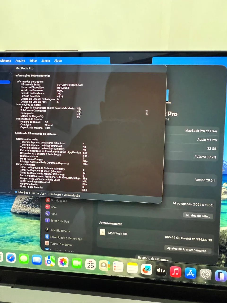 美品 MacBook Pro 14インチ M1 Pro 32GB / 1TB Apple notebook MacBook Pro (de 14 polegadas, Processador M1 Pro da