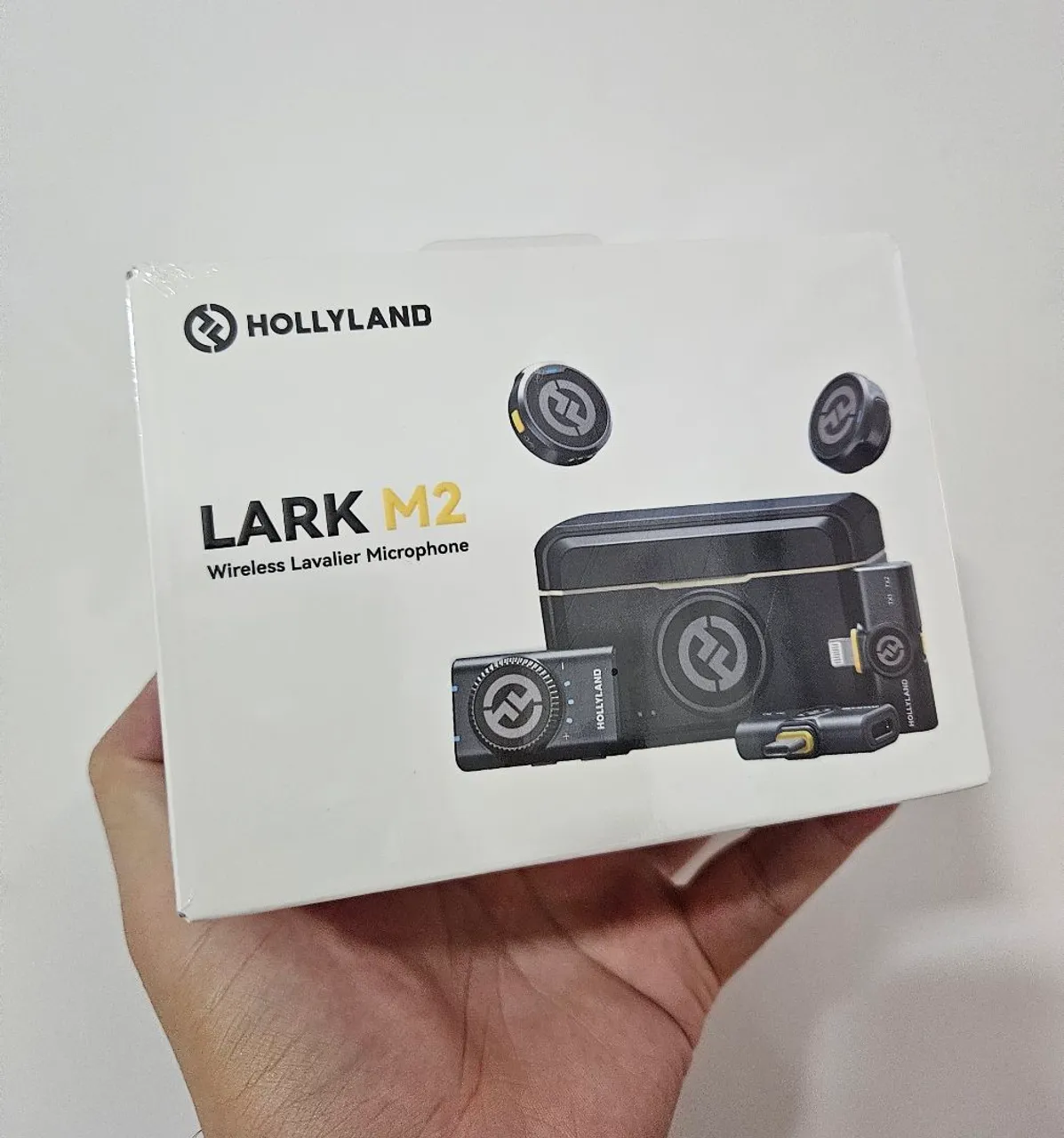 Microfone Hollyland Lark M2 Combo duplo para 2 pessoas sem fio
