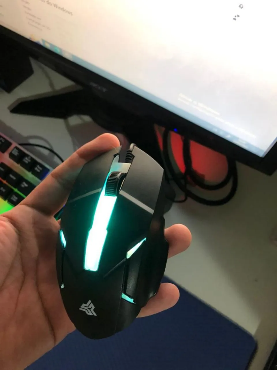 Mouse Gamer com Iluminação RGB - Novo!