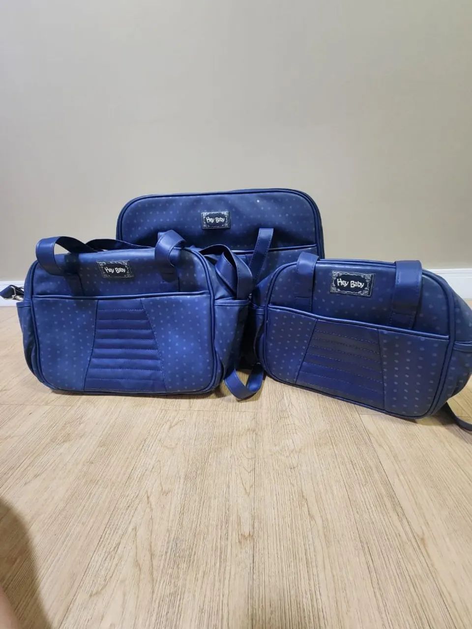 Bolsa Maternidade Hey Baby Azul Poá - Foto 4