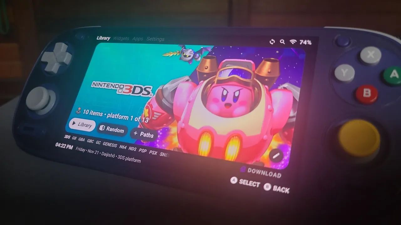 Retroid Pocket 5 - Purple (estilo GameCube) - Completo e impecável