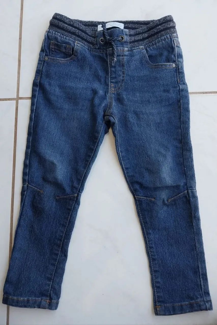 Calça Jeans Infantil com Cós de Moletom 15$ - Foto 2