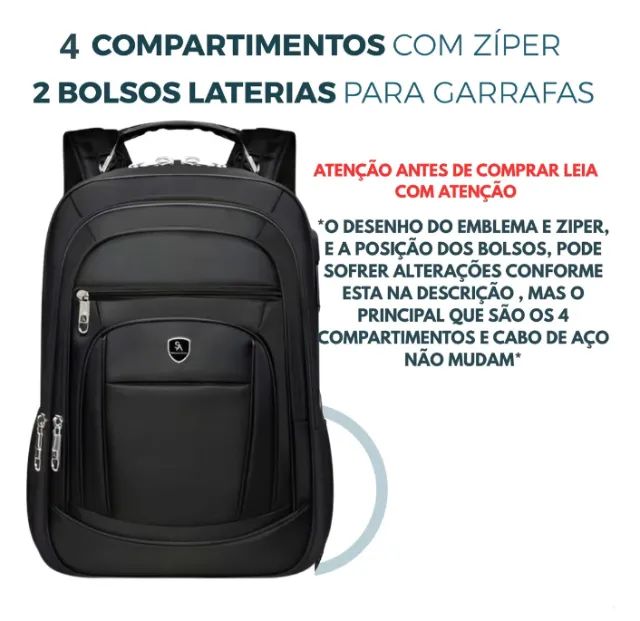 Mochila nova, impermeável, alça reforçada!