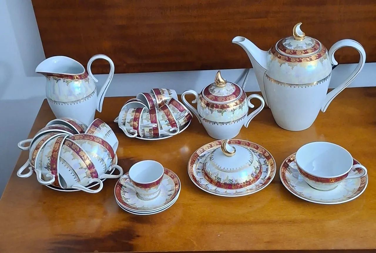 ? Jogo de Porcelana Schmidt - Completo e Conservado! ?