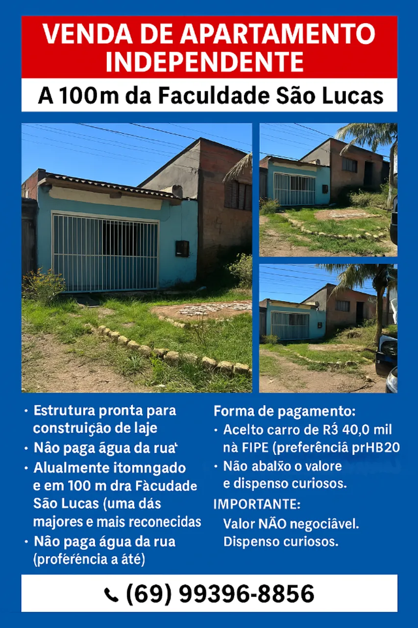 Venda apartamento Independente Próximo à São Lucas ? Renda Garantida