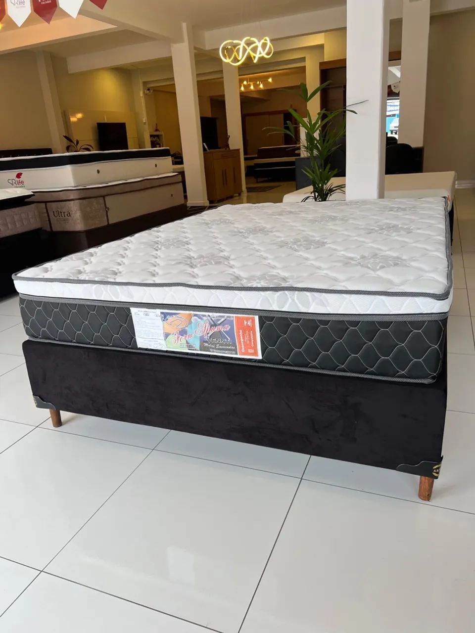 Colchão de Casal NOVO COM BASE - ENTREGA GRÁTIS!