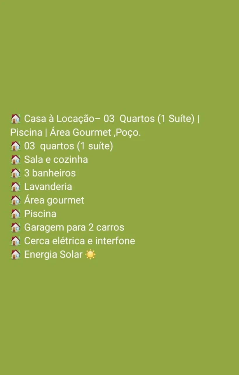 Locação de imóvel. Lucineia *