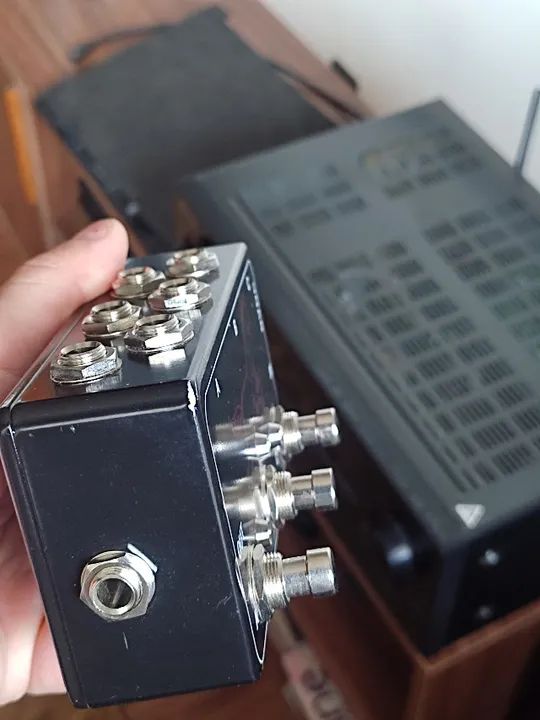 pedal ab abc looper loop box true bypass seletor de canal roteamento efeito guitarra voz - Foto 4