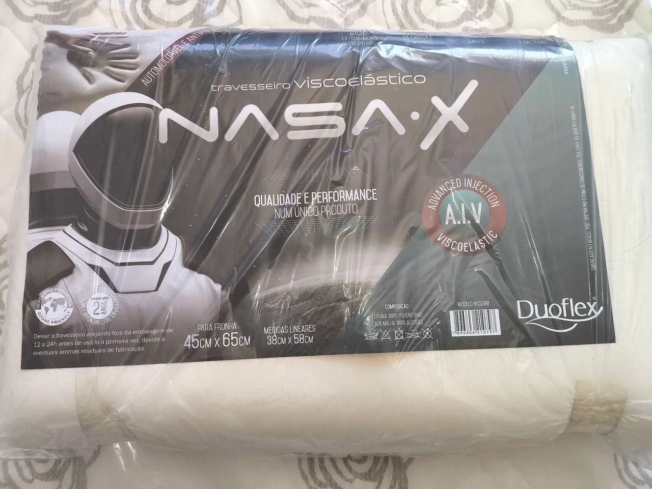 Travesseiro Viscoelástico NASA.X - Novo - Foto 4