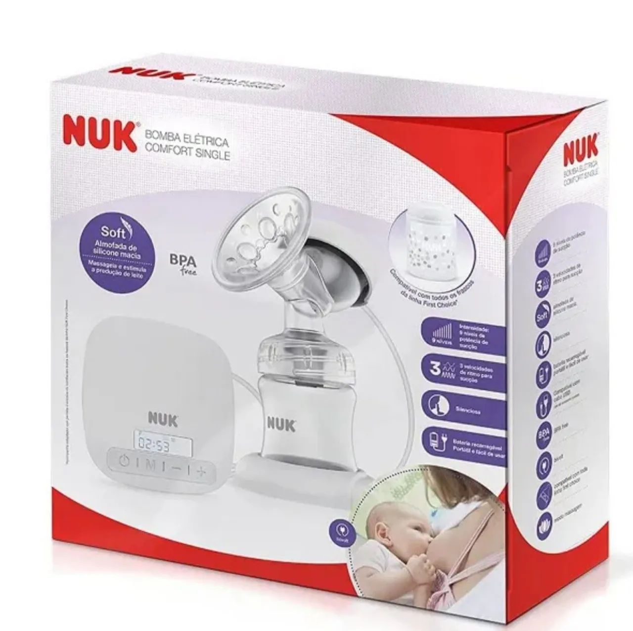 Bomba De Leite NUK - confort Single sem uso 