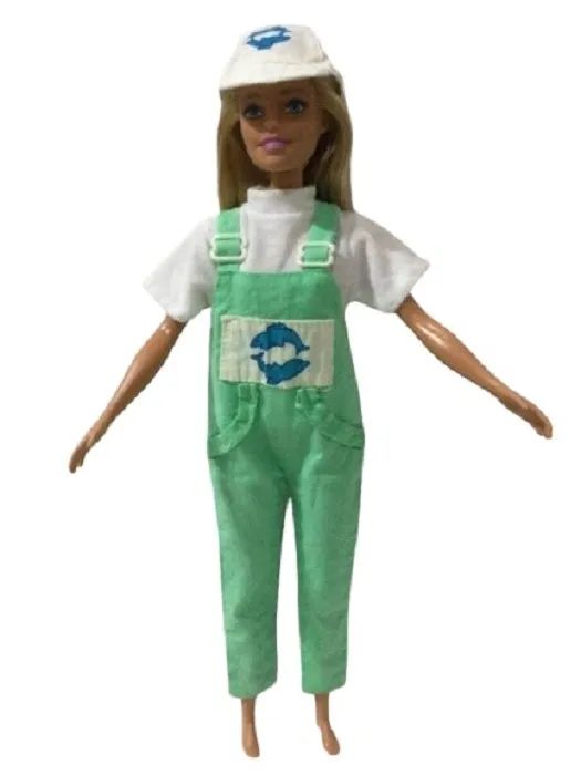 Macacão Roupa Da Boneca Julia Cuidadora Golfinhos Ano 1995 - Foto 3