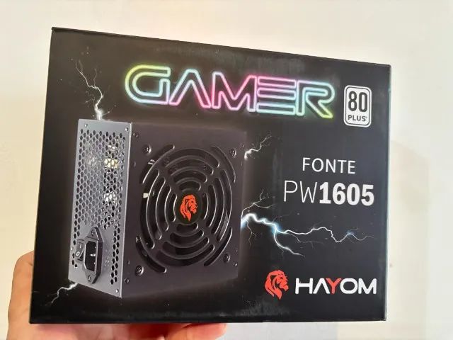 FONTE 500W HAYOM 80 plus bivolt automatico