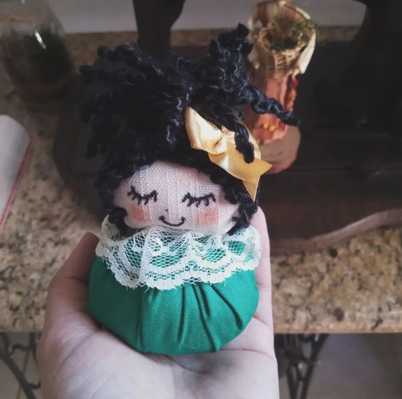 Boneca de pano artesanal - Foto 4
