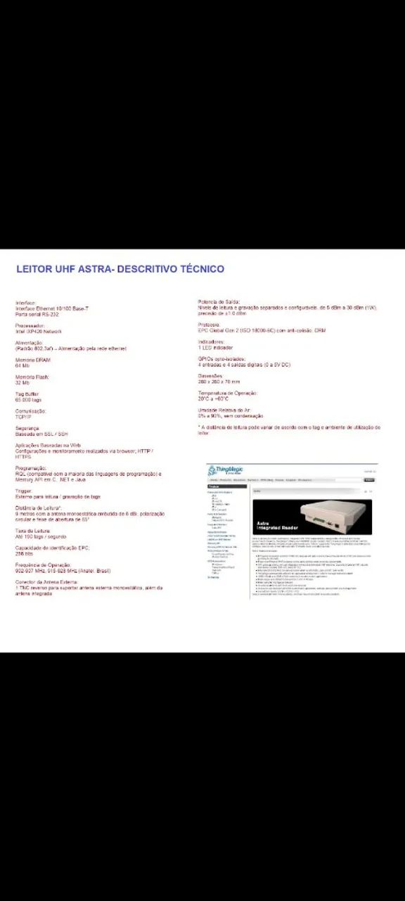 Antena de acesso e tag veicular com leitor de proximidade Astra - para estacionamentos - Foto 2