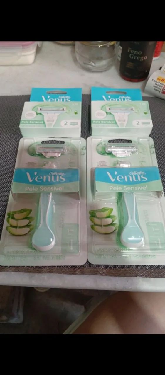 Gillette Venus - 3 Pacotes de 3 Unidades - Pele Sensivel + região íntima 
