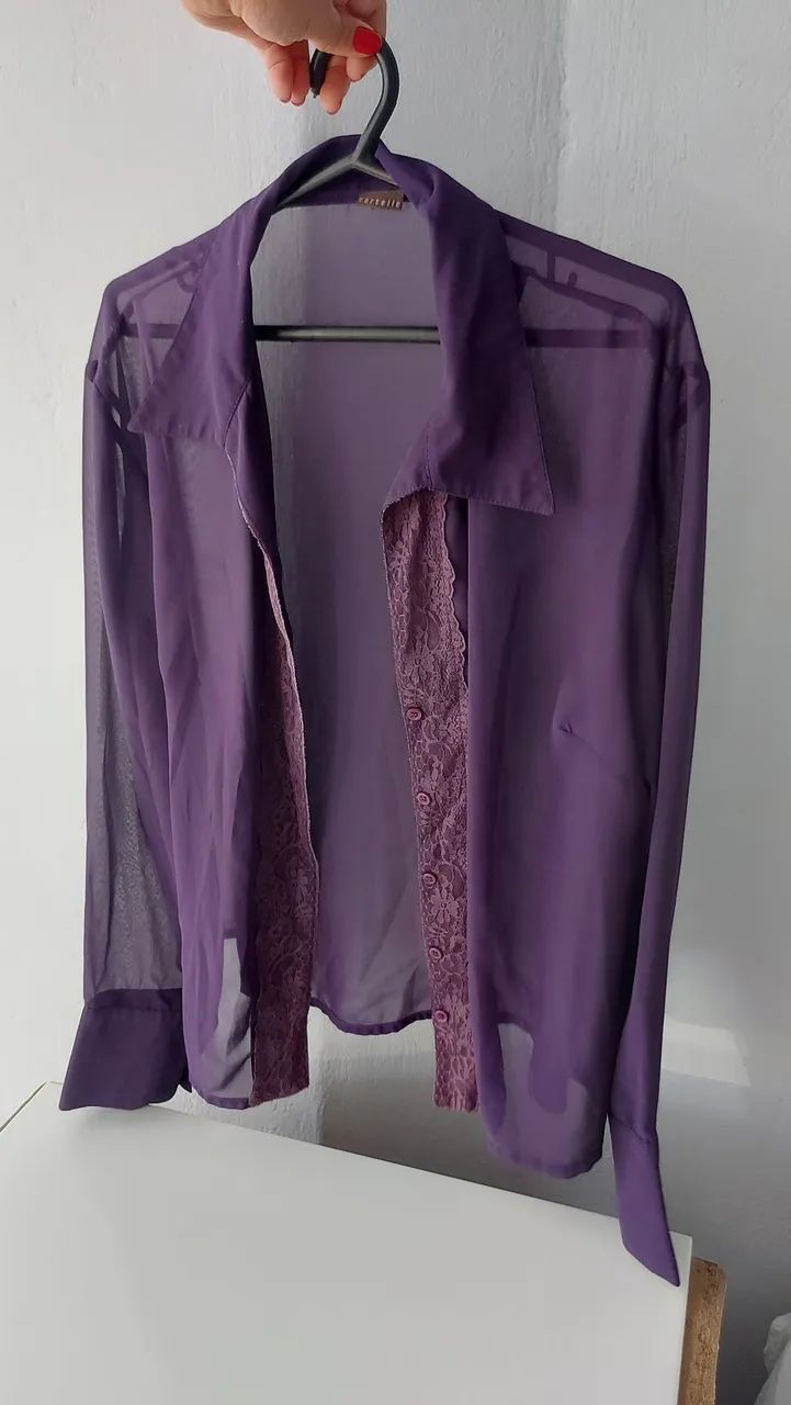 Blusa listrada branca e preta - Foto 3