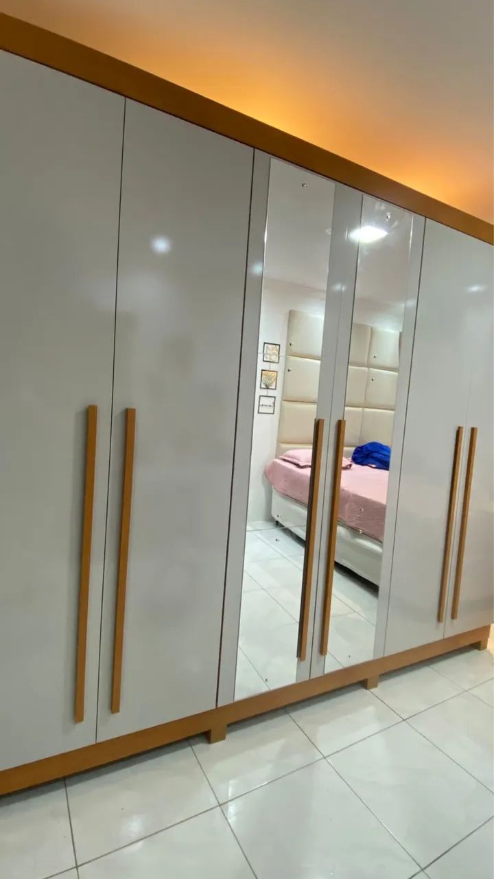 Guarda Roupa Bertha extra grande com espelho em mega Promoção! - Foto 5