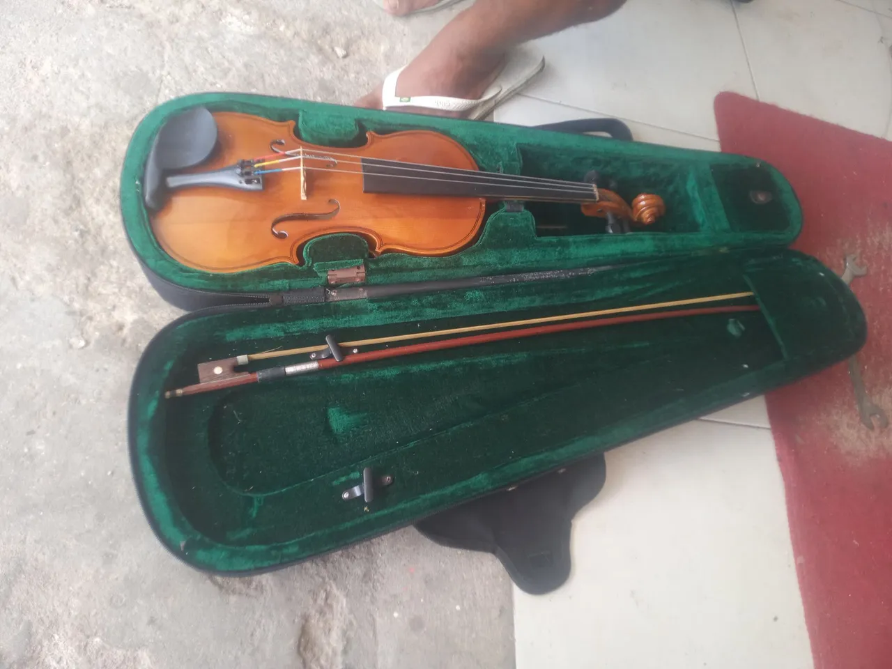 Violino com estojo