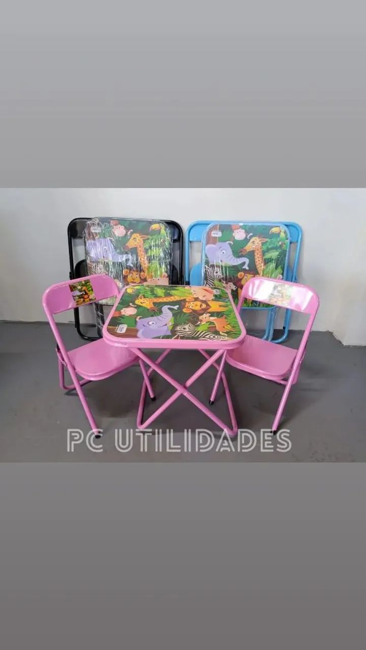 Conjunto Infantil Mesa e Cadeiras Safari - Foto 2
