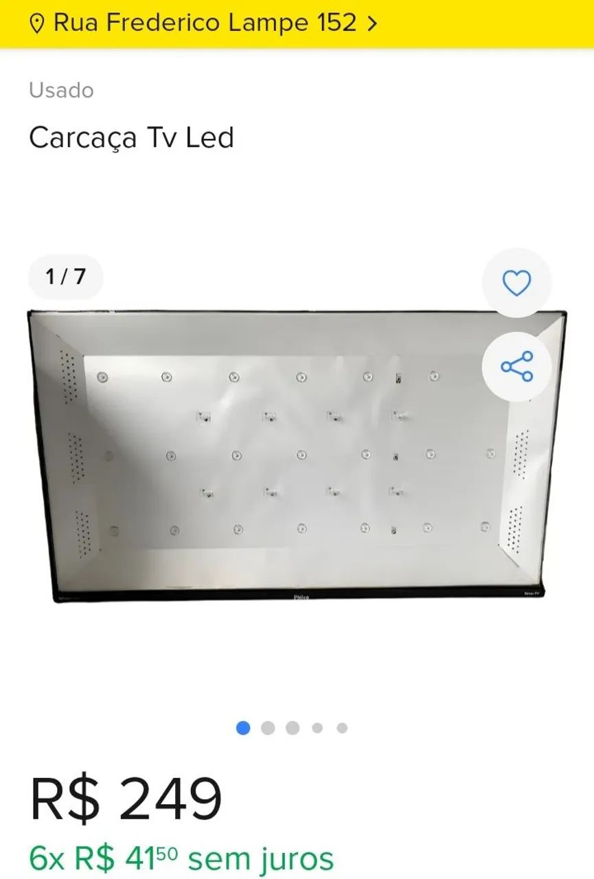 Gabinete carcaça em alumínio TV PHILCO 39" Marcelo PTV39N92 PH39N91 - Foto 2