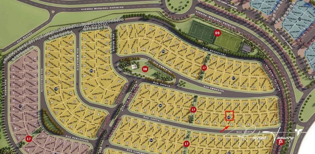 Terreno à Venda no Condomínio Jardins França  417 m² em Goiânia