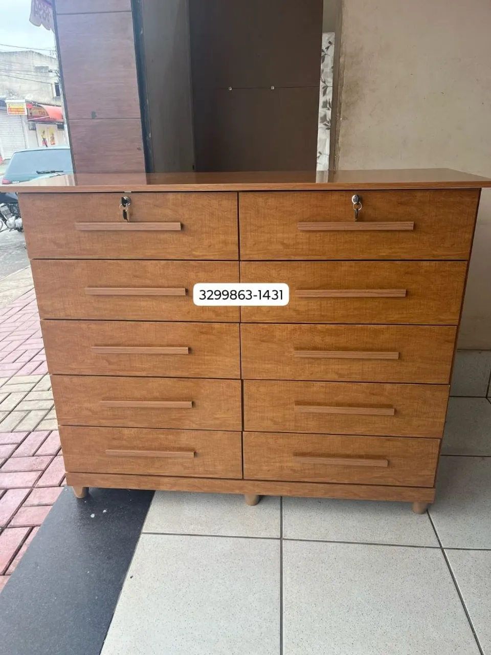 Cômoda 10 Gavetas Nova na Promoção
