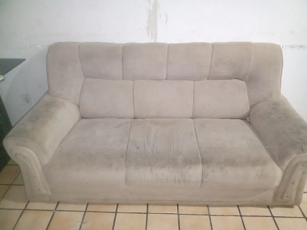 Sofá 3 Lugares Bege