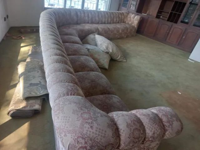 Sofá Antigo Em L Módulos 6 Metros Em Bom Estado / -- Act - Foto 6