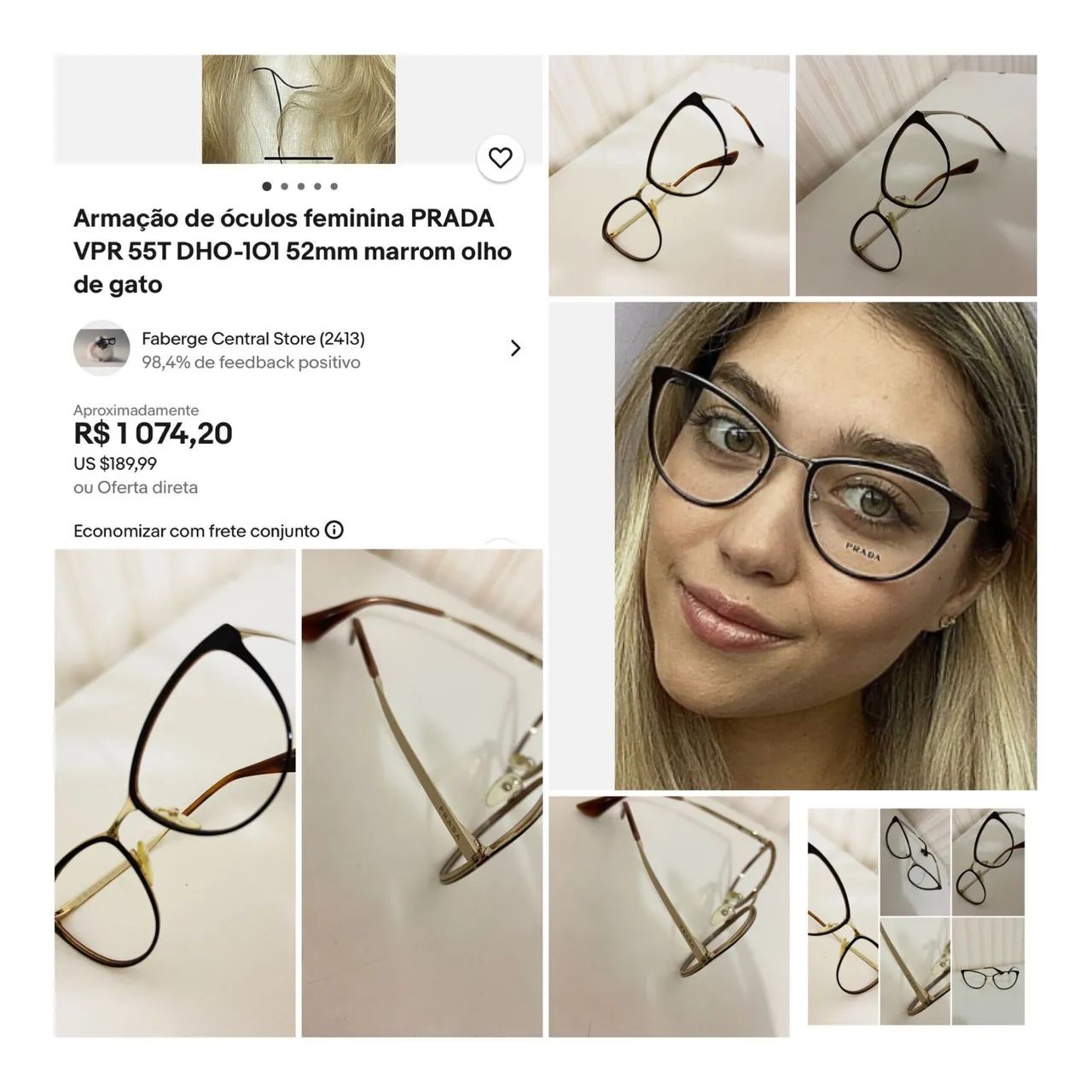 Armação Óculos feminina PRADA - Foto 5