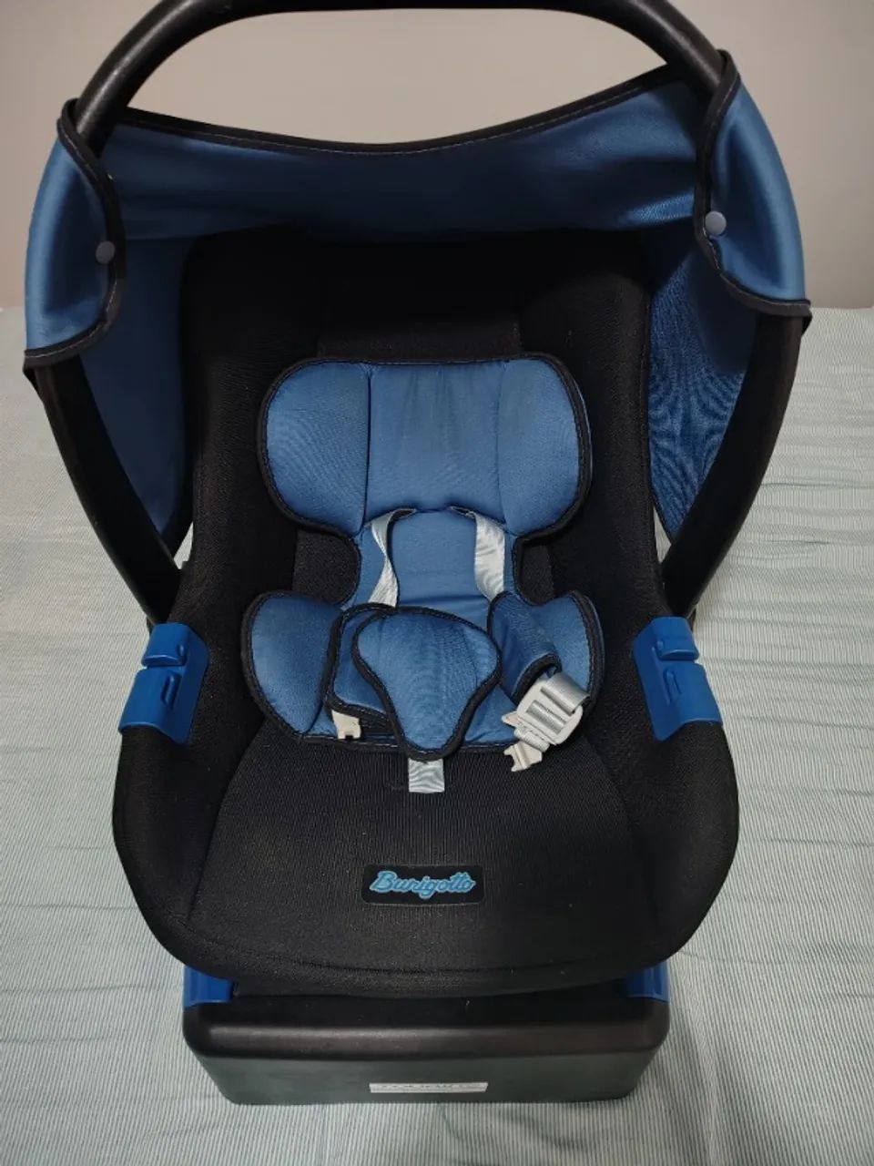Conjunto Bebê Conforto Touring X E Base - Preto Liso Azul - Foto 4