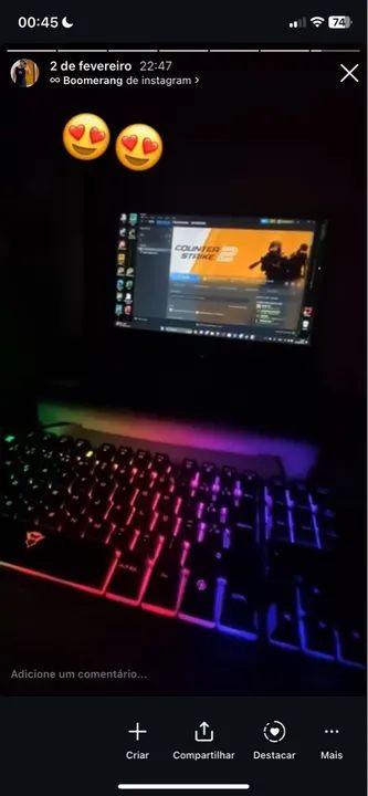 Notebook Gamer com Teclado RGB