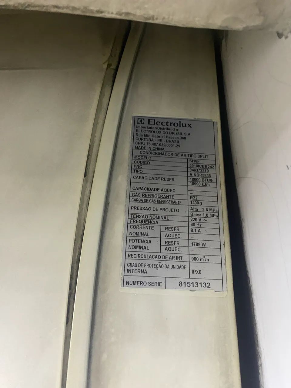 Ar condicionado 18.000 Btu 