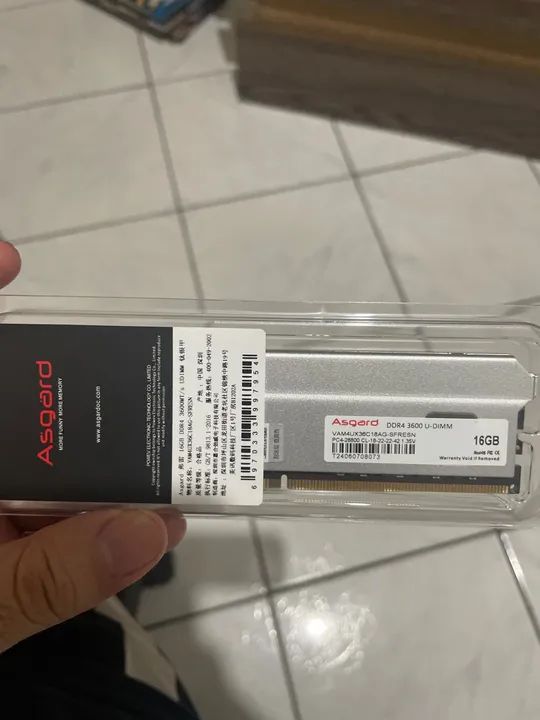 Memória RAM Asgard DDR4 3600MHz 16GB