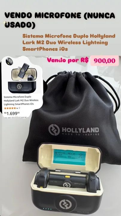 Microfone hollyland lark m2