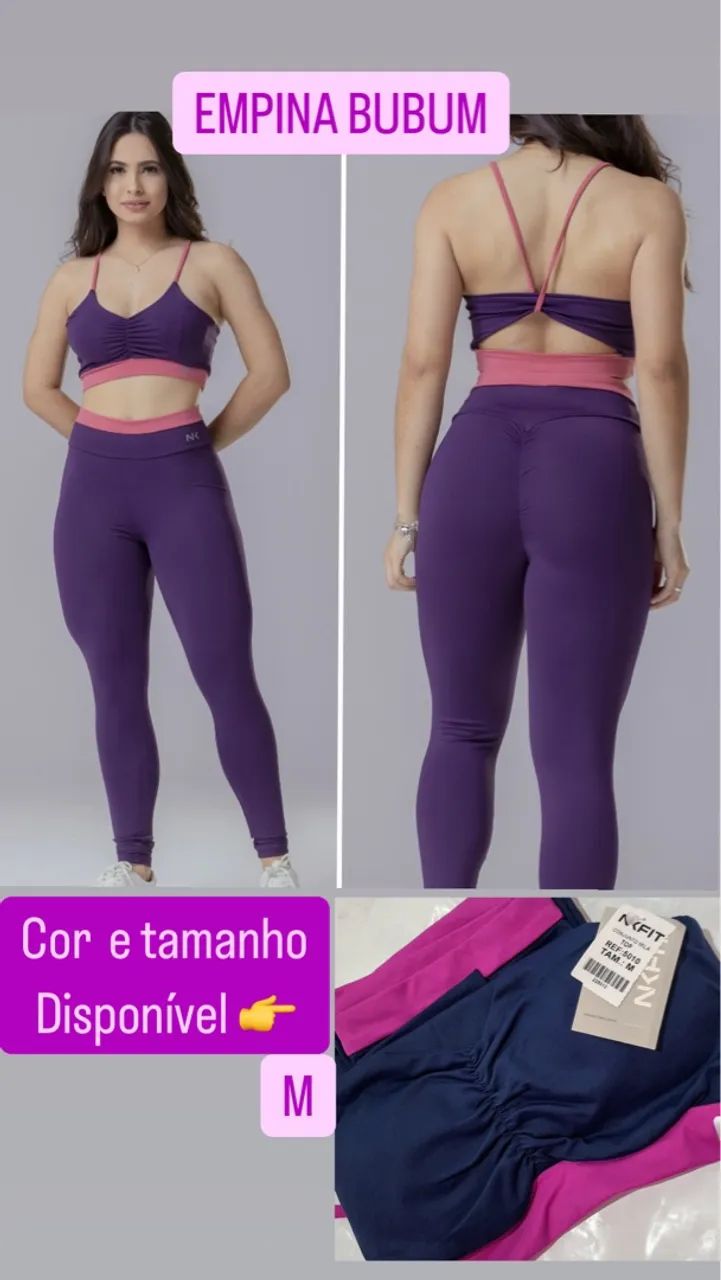 Conjunto Poliamida Moda Fitness Academia 
