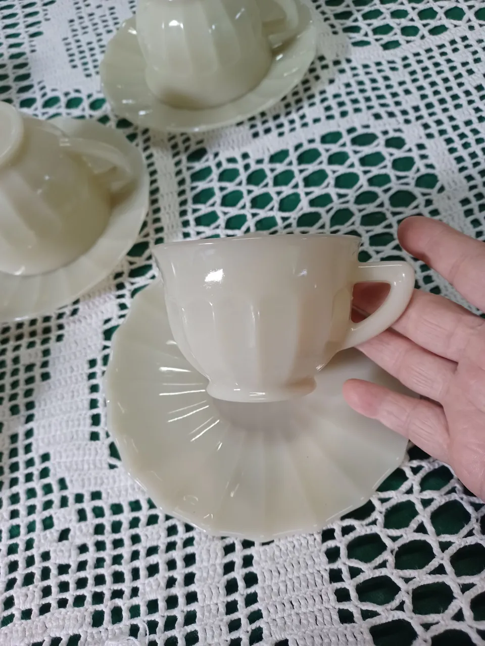 Xícaras de chá antiga colorex
