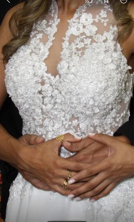 Belíssimo vestido de noiva curto   - Foto 3