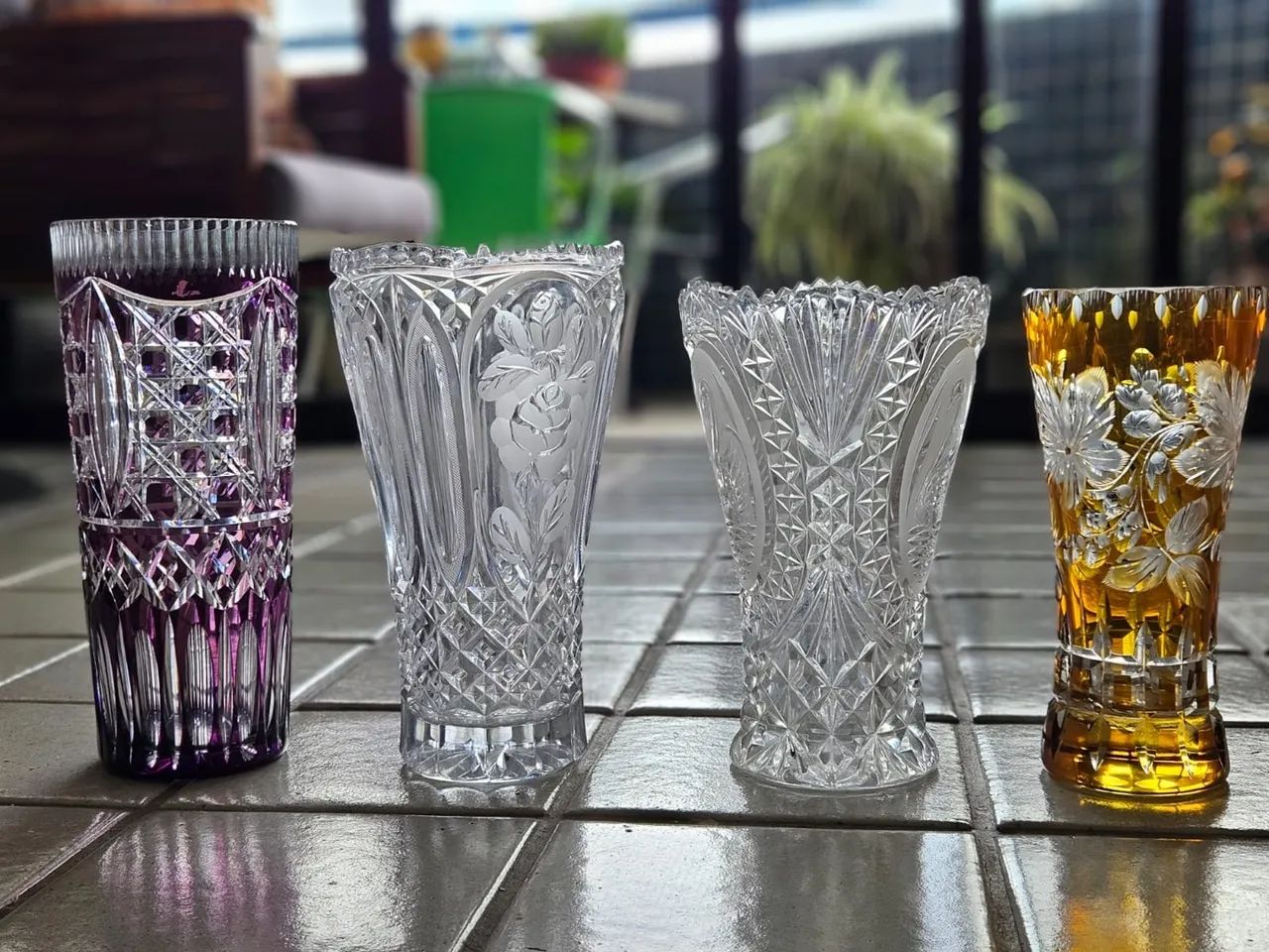 Vasos de cristais 