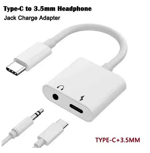 Adaptador de áudio 2 em 1 USB C para 3,5 mm - Foto 2