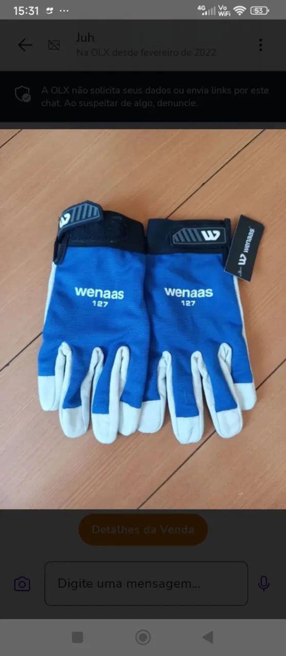 Luvas de segurança novas,  marca DeltaPlus/Wenaas - Foto 2