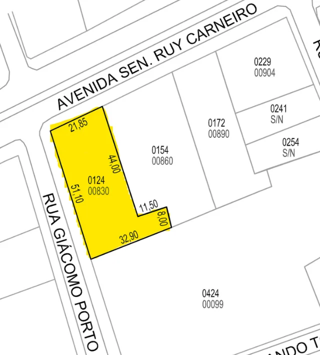 AREA DE ESQUINA NA AV. RUY CARNEIRO PARA VENDA OU PERMUTA 1240m²