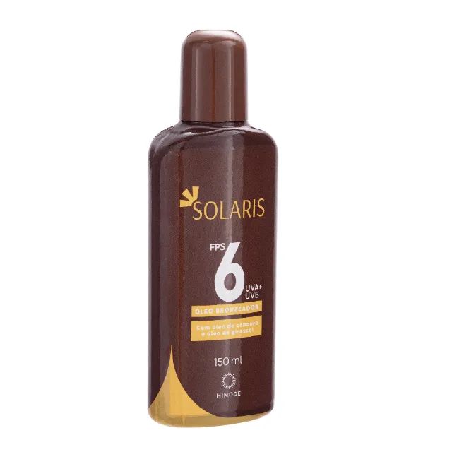 Óleo Bronzeador FPS 6 Uva E Uvb Solaris 150ml - Foto 4