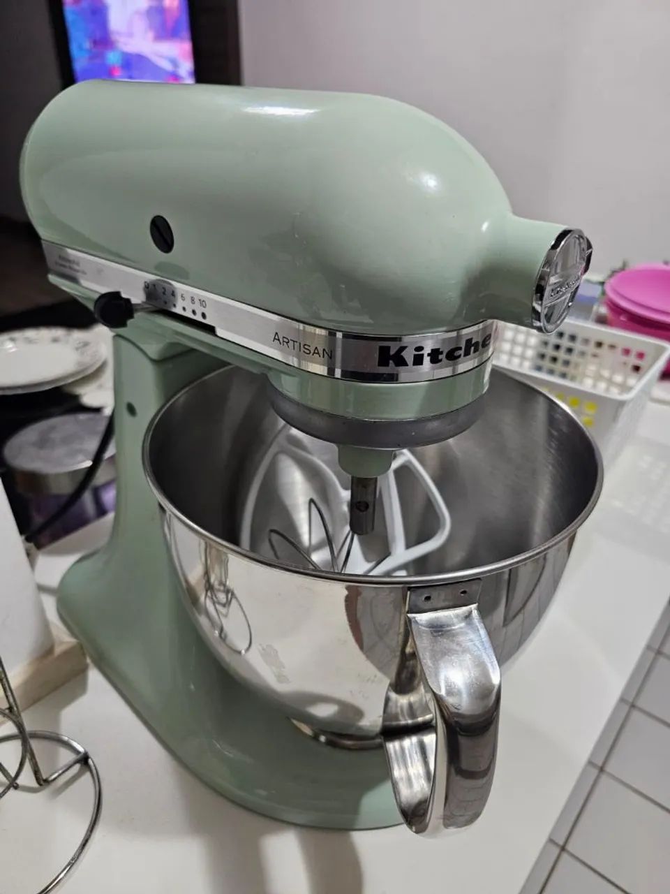 Batedeira kitchenaid com 3 batedores e bowl - Foto 5