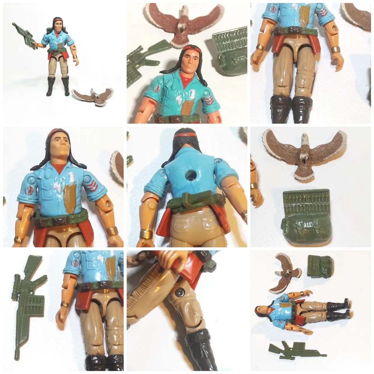 Boneco Flecha Veloz Flecha Ligeira - Comandos em Ação 1984 índio - Foto 5