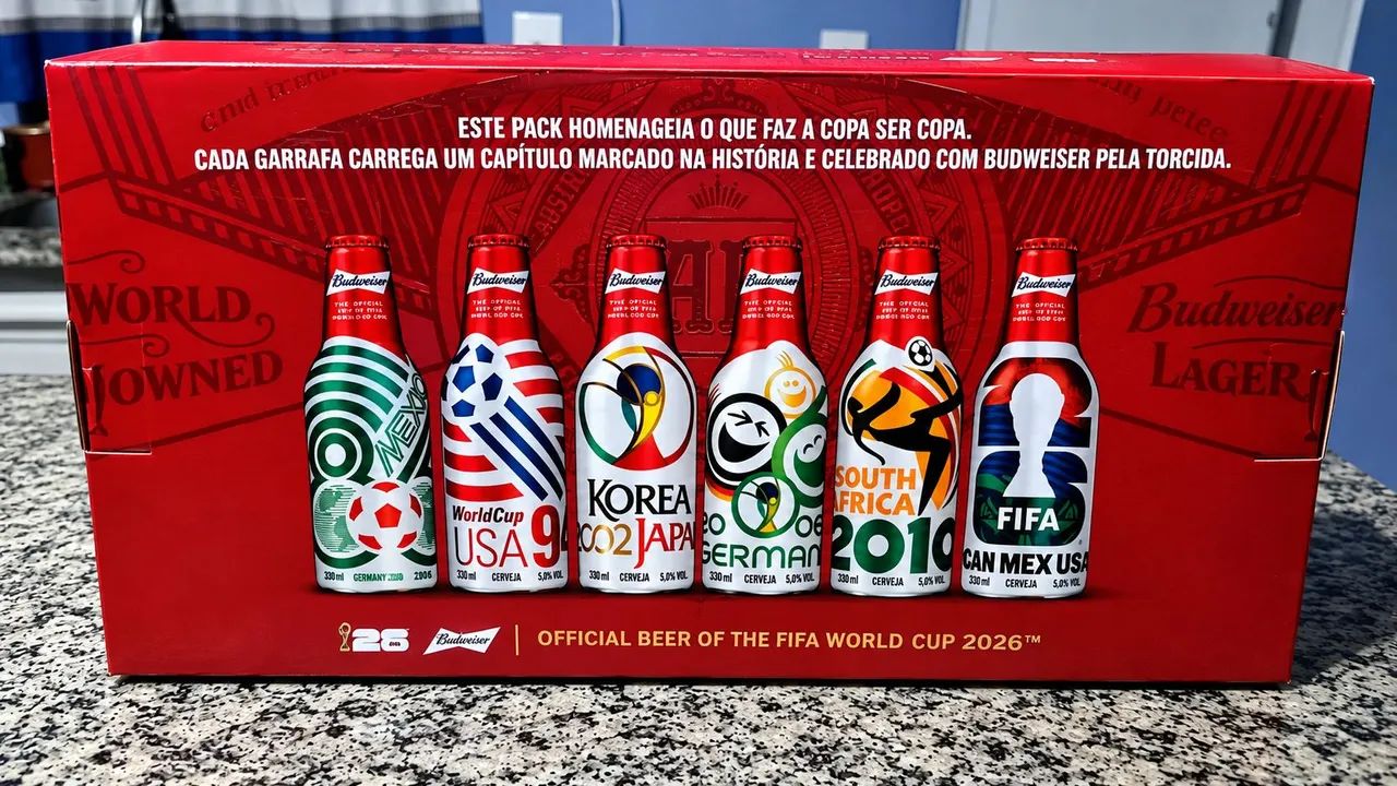 Budweiser Celebration Pack é uma edição limitada de garrafas de alumínio de 330ml - Foto 2