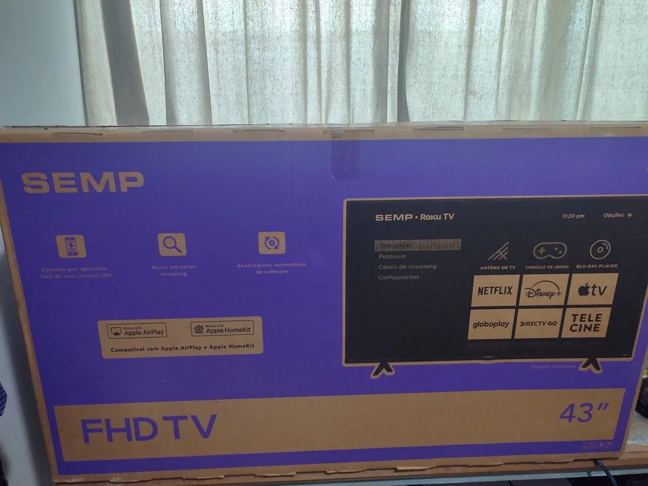 Smartv 43" Semp Roku - Foto 4