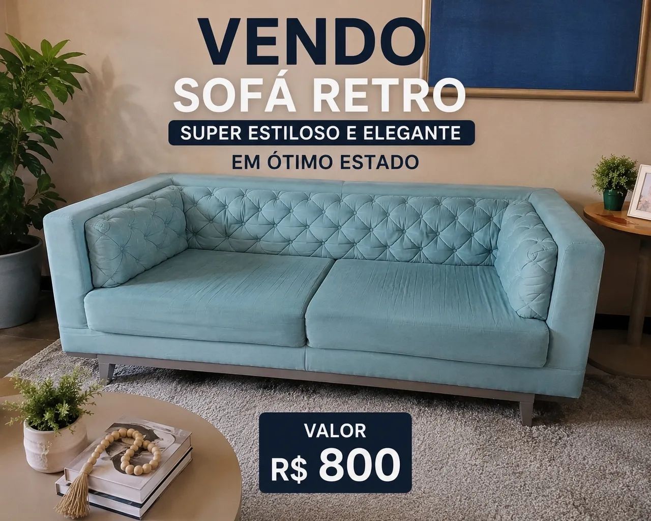 Vendo Sofá Retrô em ótimo estado de conservação.