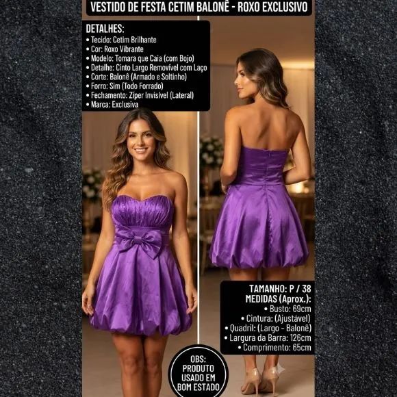 Vestido em tecido